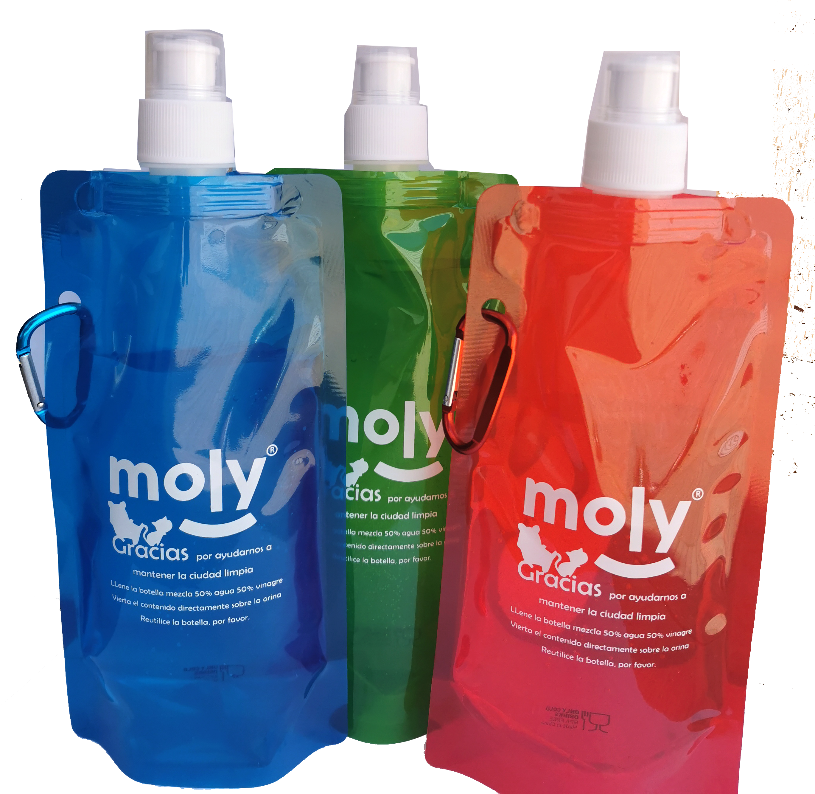BOTELLA LIMPIA ORINAS DE PERRO MOLY 460ML