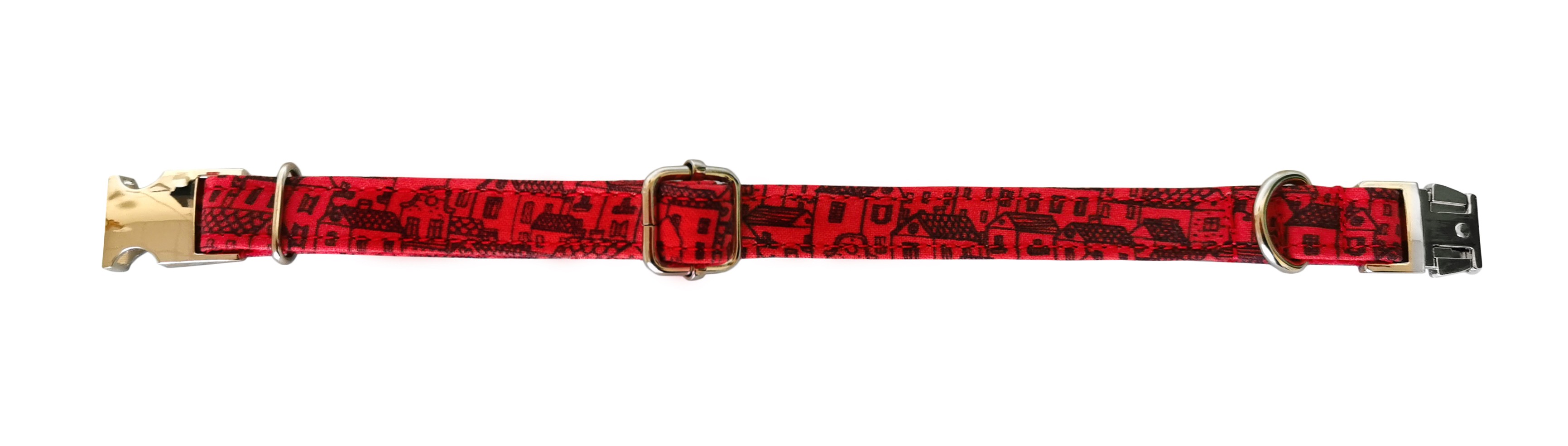 COLLAR CASITAS ROJAS T-4 35-45*2