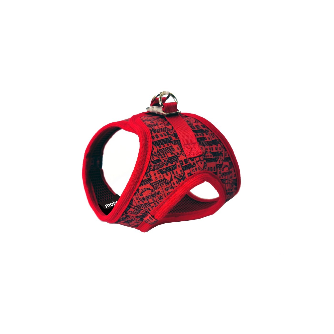 CHALECO 3D CASITAS ROJAS T-XS