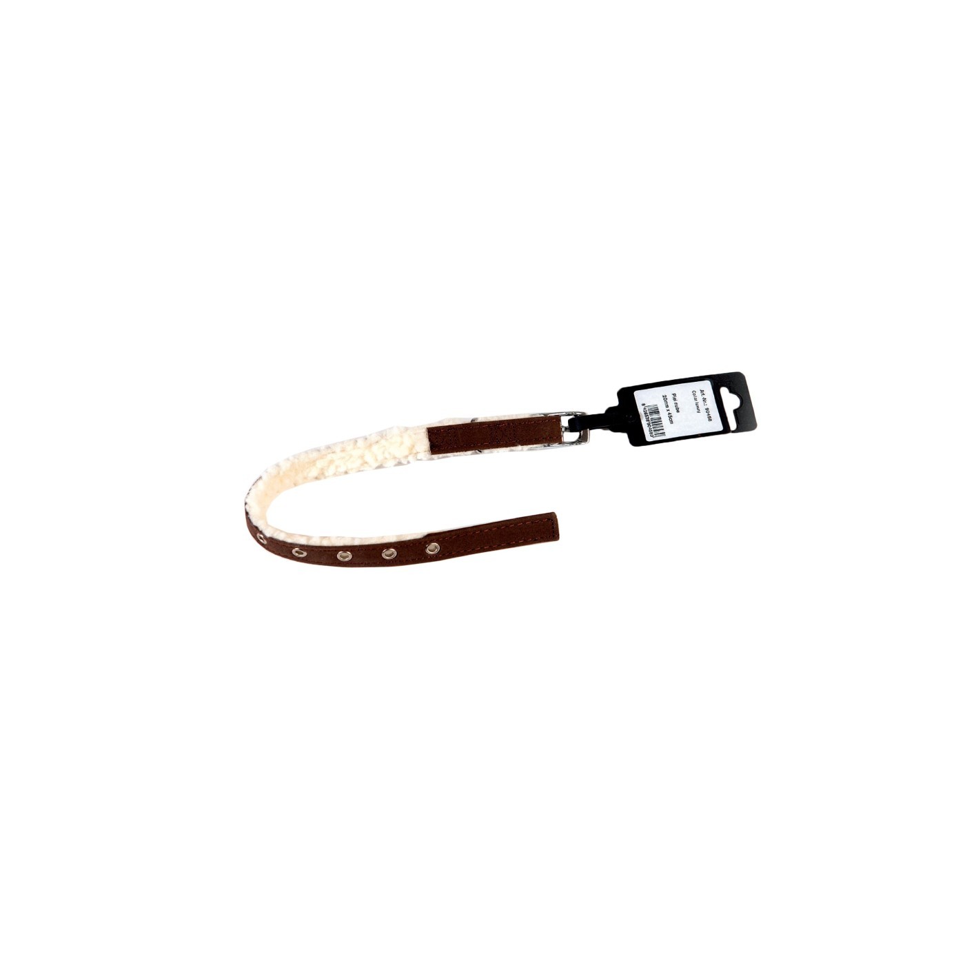 COLLAR LUXURY PIEL NUBE 1,5X35CMS