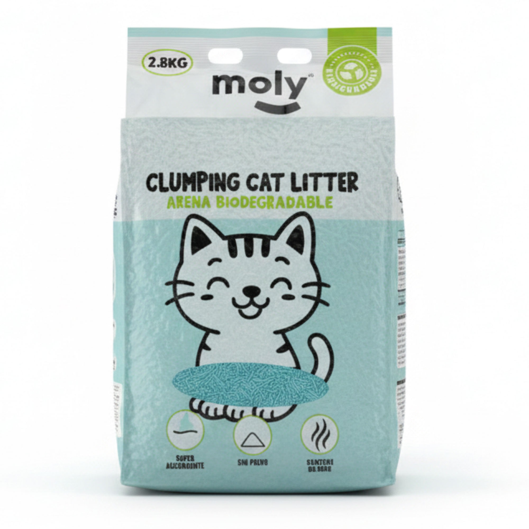 ARENA PARA GATOS TOFU TALCO 2,8 KG-ECOLÓGICA