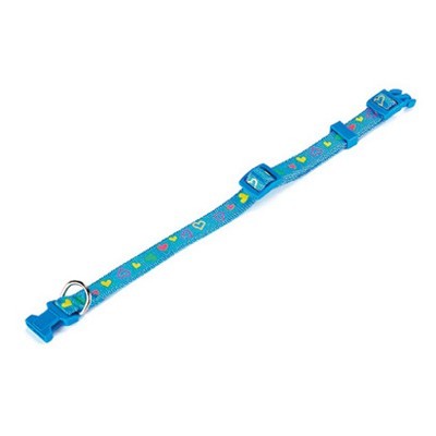 COLLAR NYLON LOVE 15-20 X 0,80cm C/CASCABEL