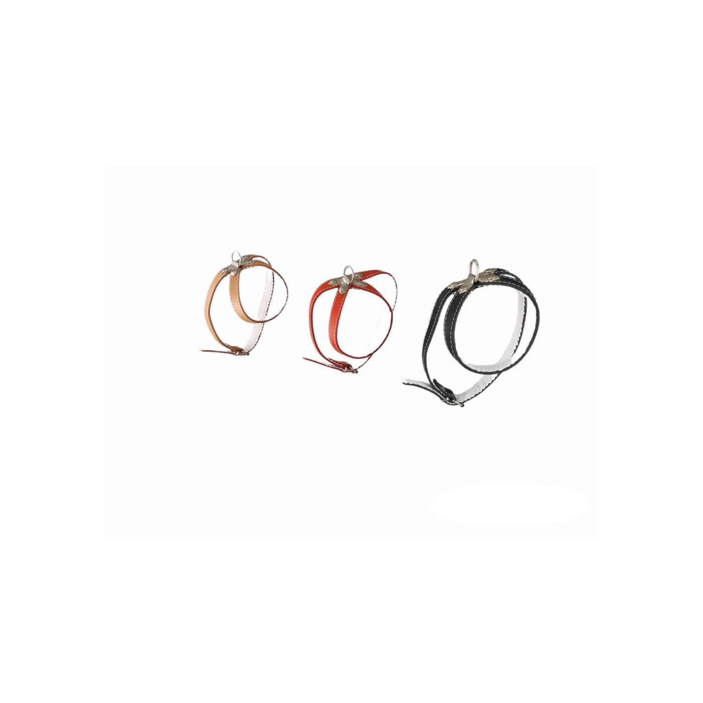 PETRAL CUERO C/FORNITURA 25 CM