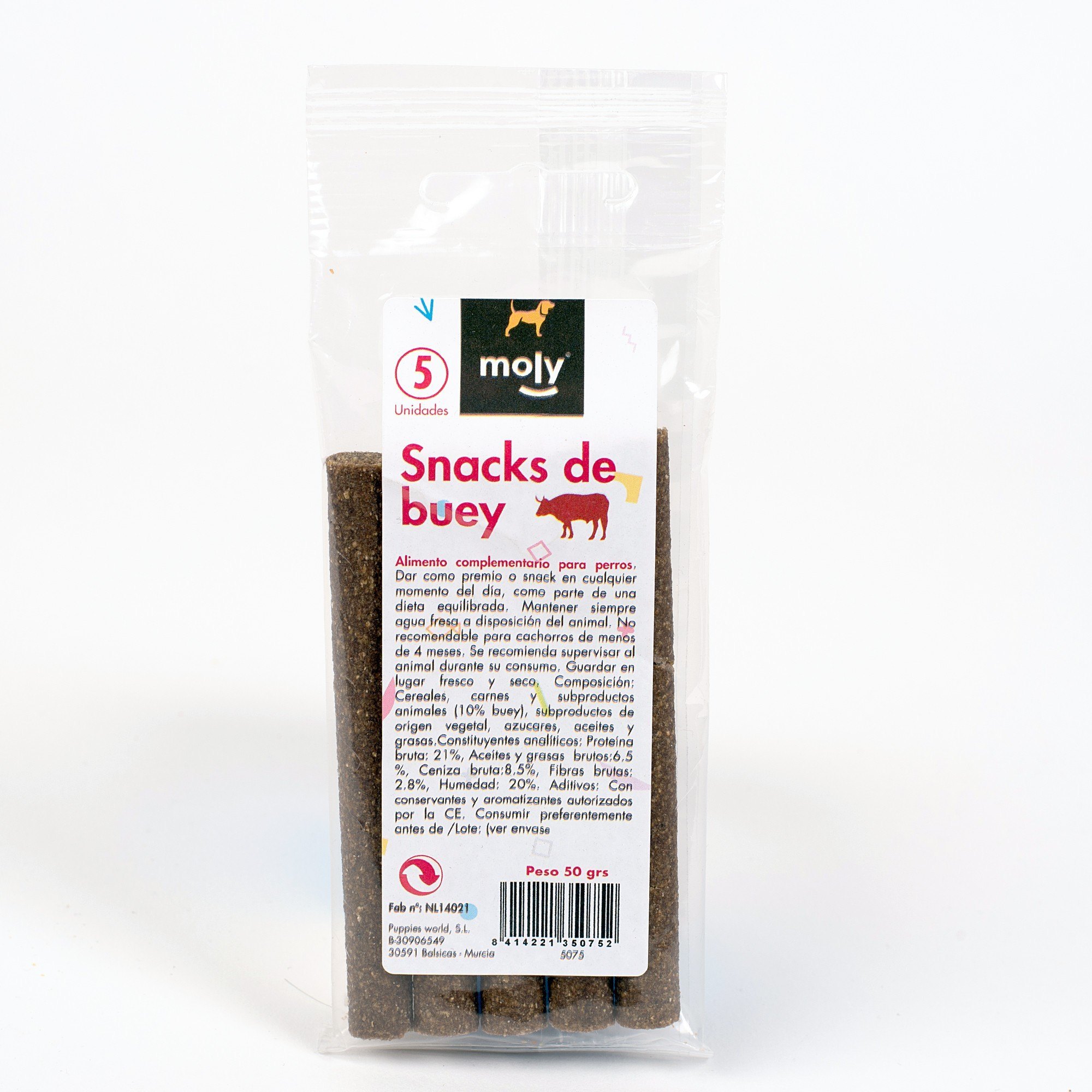 SNACKS BUEY BARRITAS 50 GR